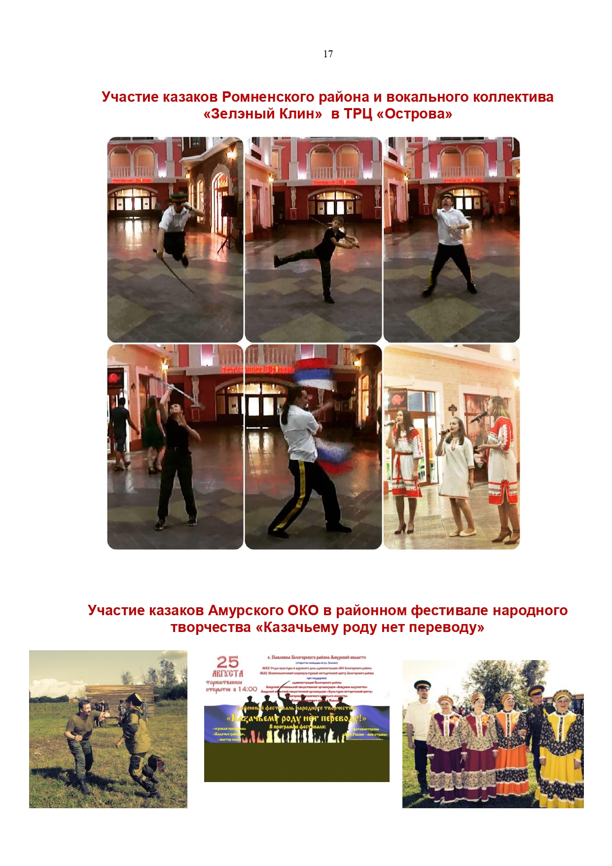 Публичный годовой отчет Амурского окружного казачьего общества за 2019 год Page 0017